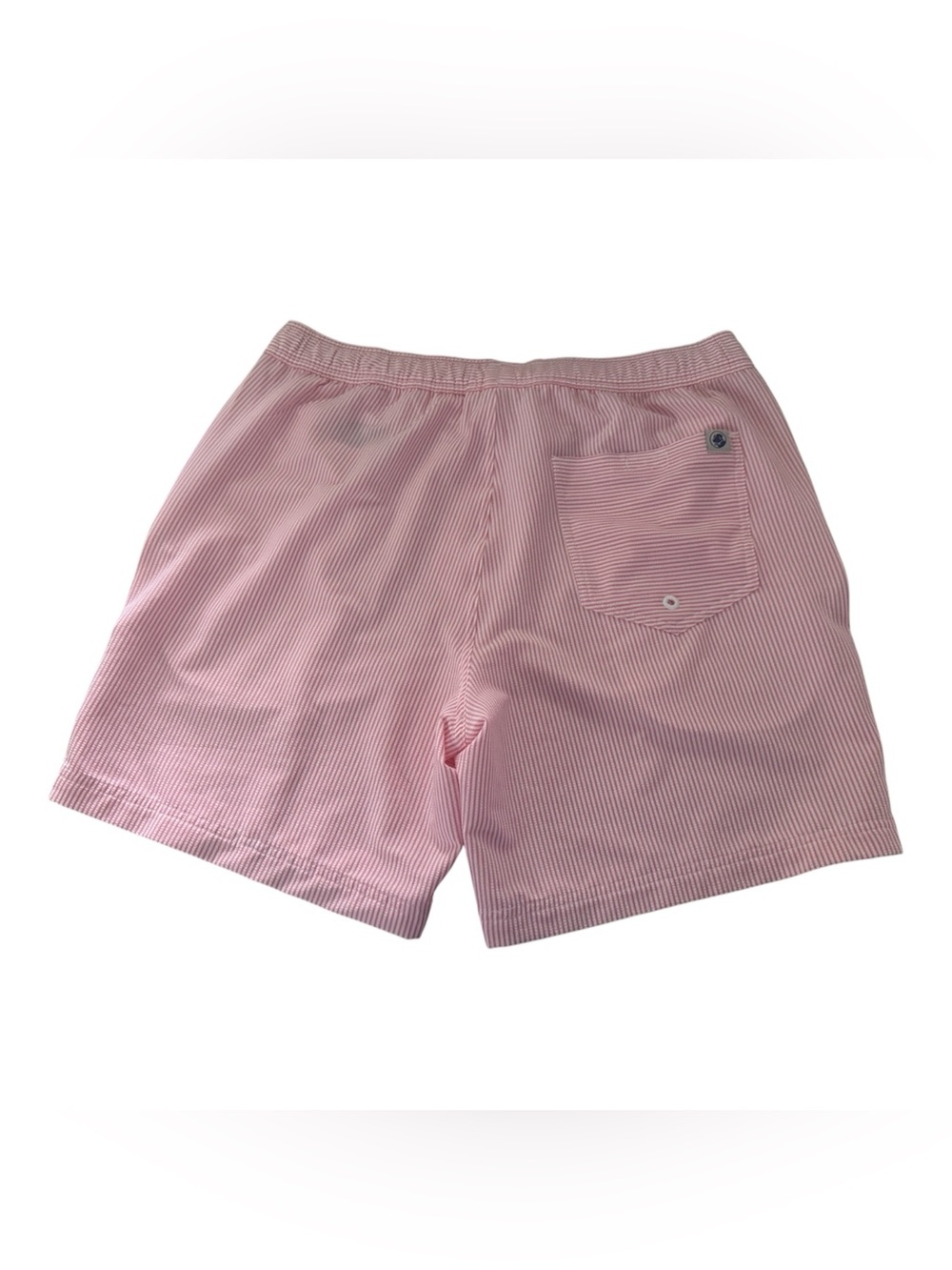 Southern Proper Pink White Seersucker Drawstring Athletic Shorts Men's Size L - Picture 3 of 8